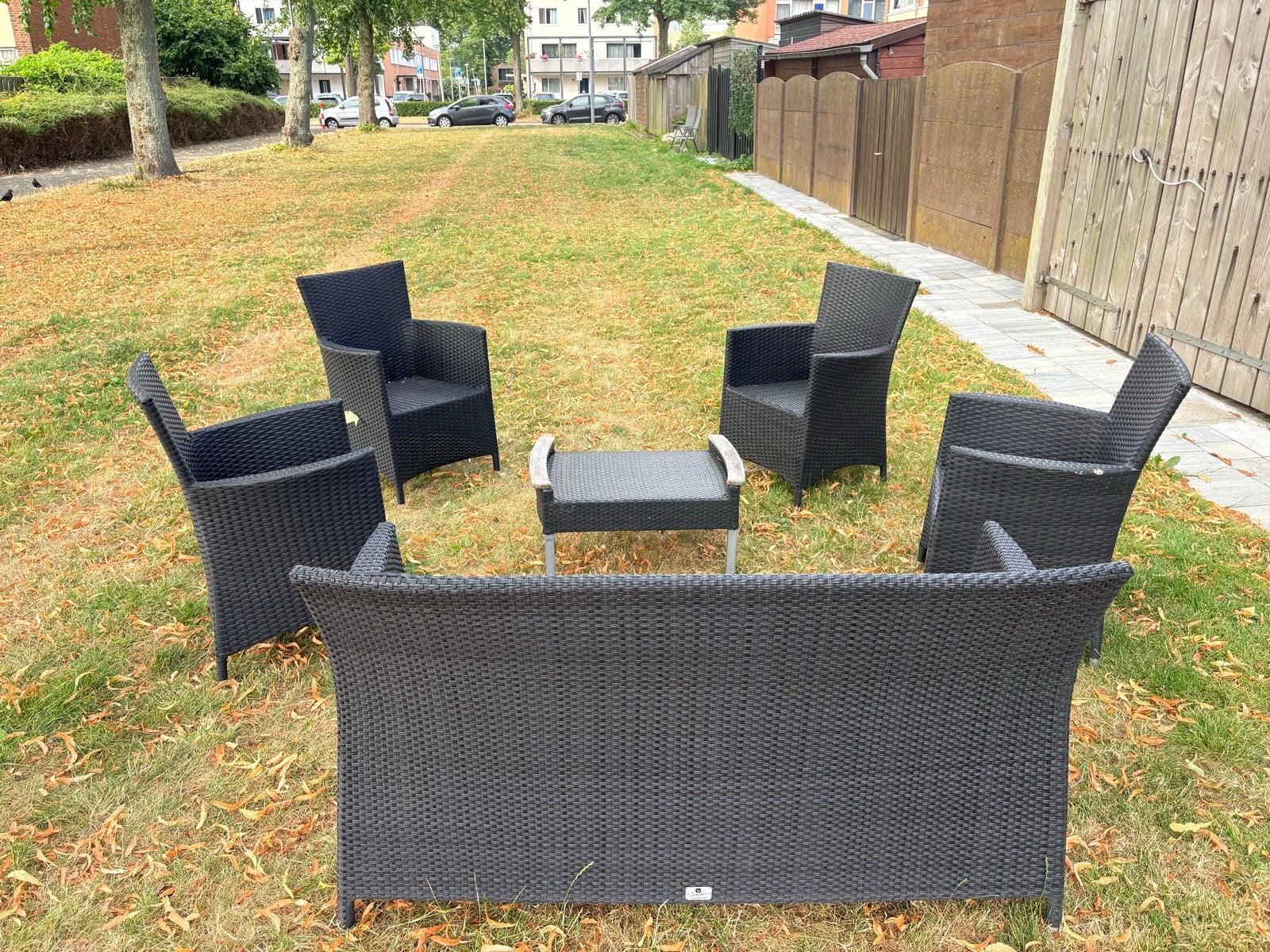 4 Seasons Outdoor Loungeset - Wicker - 6 zitplaatsen, Tuin en Terras, Tuinsets en Loungesets, Ophalen, Gebruikt, 6 zitplaatsen