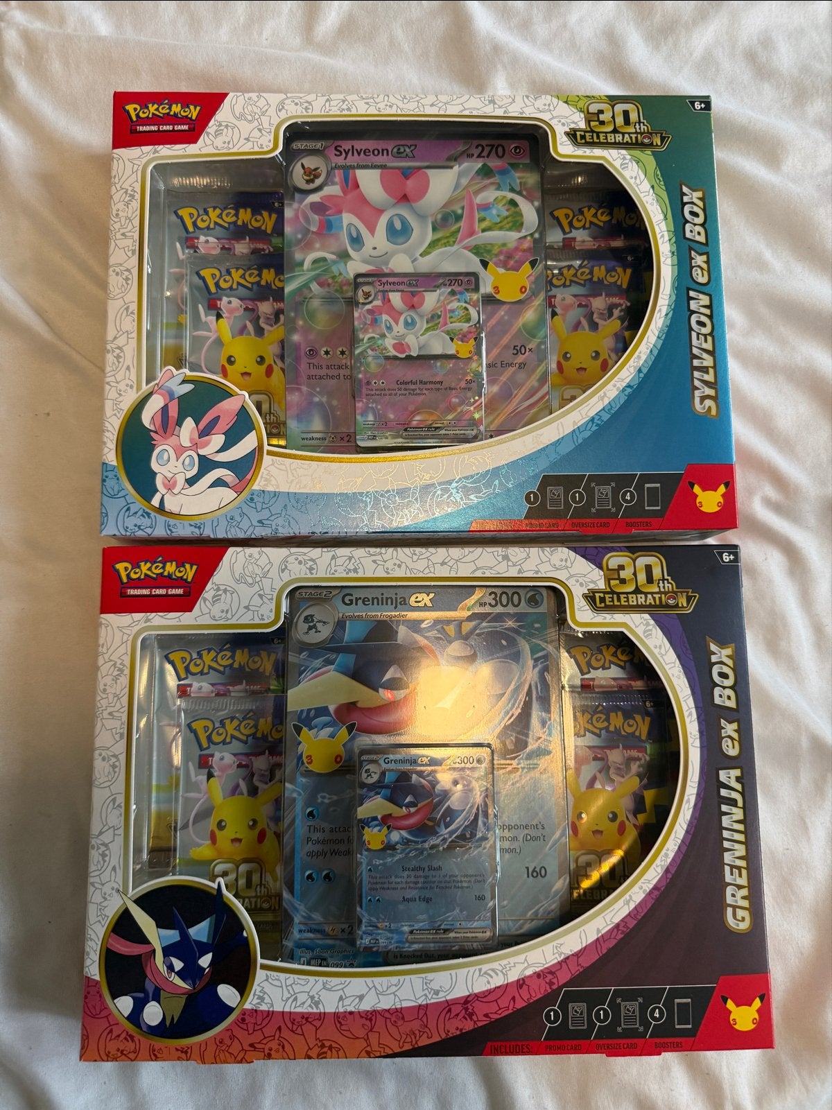 Pokémon 30th Celebrations Sylveon & Greninja EX Boxen, Ophalen of Verzenden, Nieuw, Boosterbox