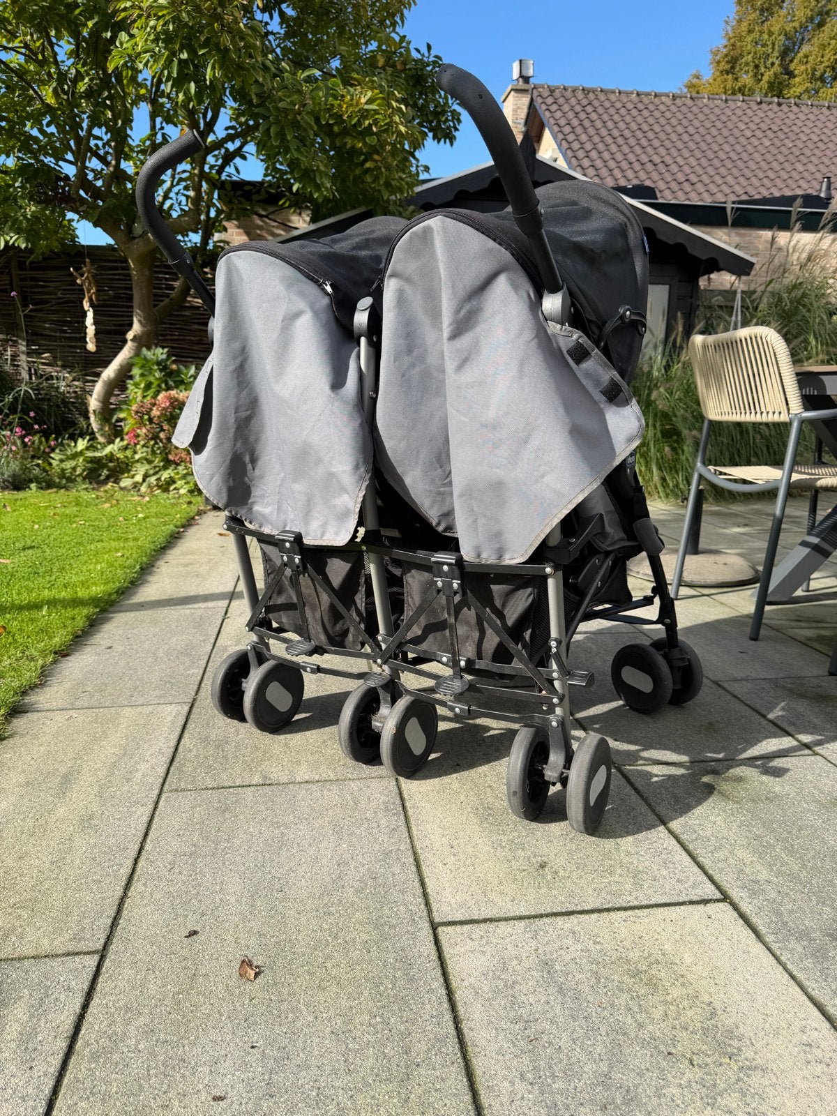 Chicco Echo Duowagen - Compacte en comfortabele tweelingbugg, Ophalen, Gebruikt, Overige merken, Duomodel