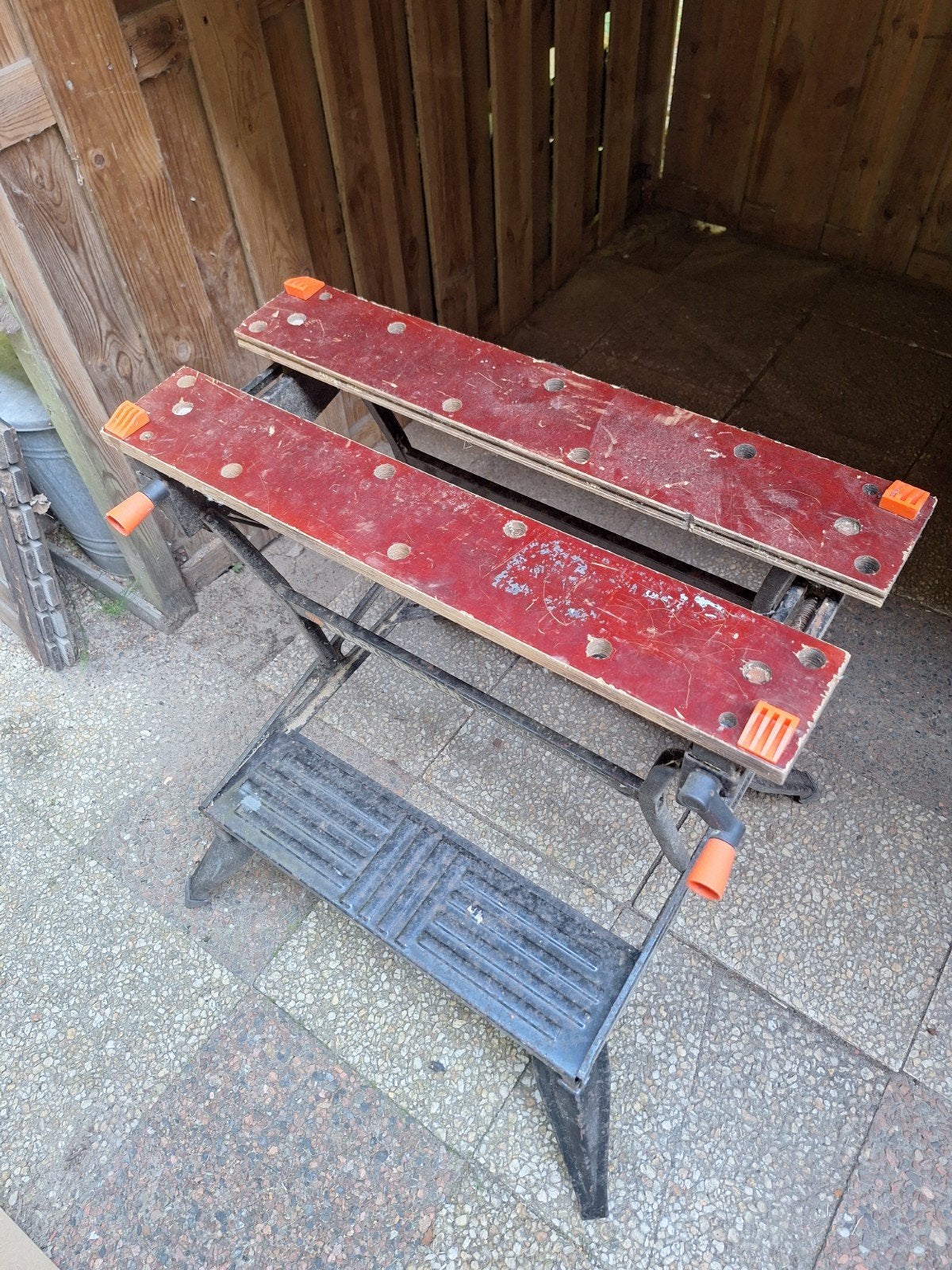 Oude Black & Decker Workmate - Werkbank, Doe-het-zelf en Verbouw, Werkbanken, Ophalen, Gebruikt, 70 tot 120 cm, Bankschroef