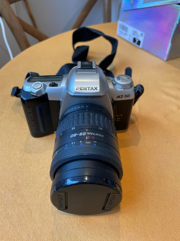 Pentax MZ-50 Spiegelreflexcamera met 28-80mm lens, Audio, Tv en Foto, Fotocamera's Analoog, Ophalen, Gebruikt, Spiegelreflex, Pentax