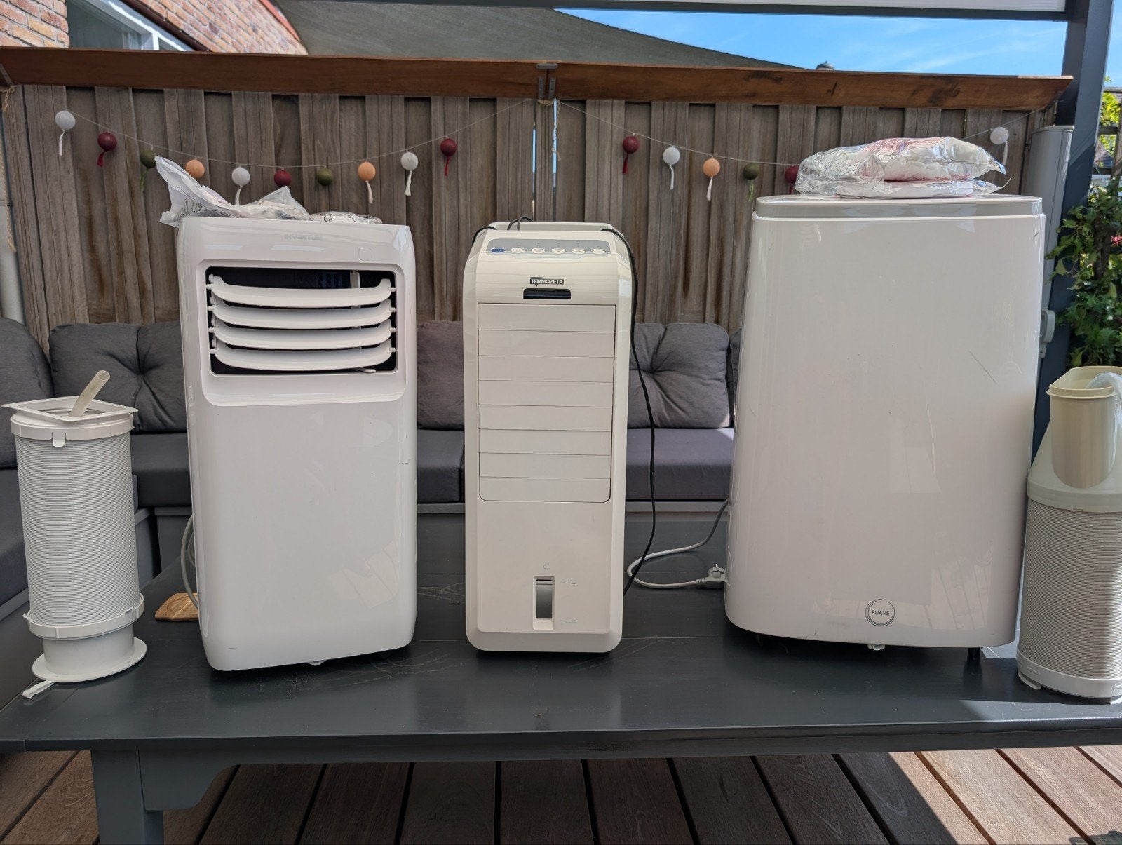 Mobiele airco's en luchtkoelers - Inventum, Fuave, Termozeta, Ophalen, Gebruikt, Minder dan 60 m³, Timer