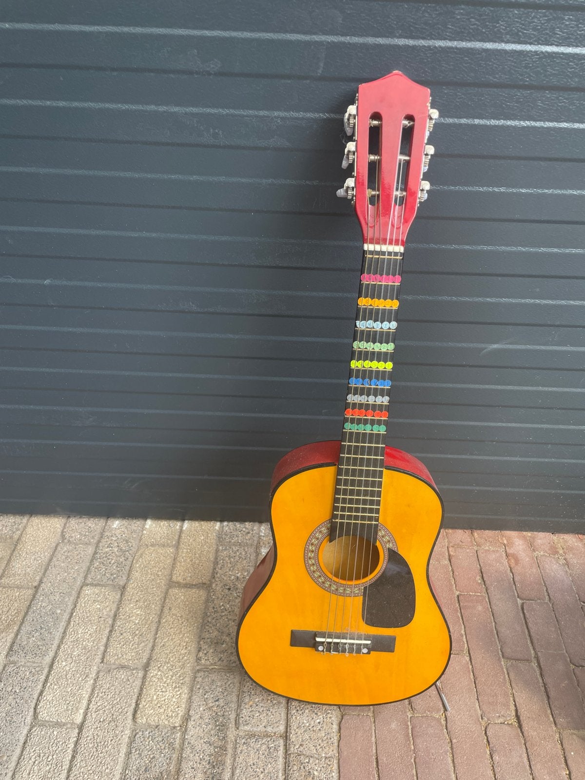Klassieke gitaar voor beginners - Geel/Rood, Muziek en Instrumenten, Ophalen, Gebruikt, Klassieke of Spaanse gitaar