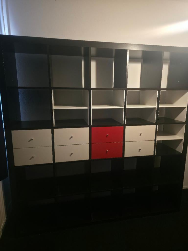 IKEA KALLAX kast, 25 vakken met lades en planken, Ophalen