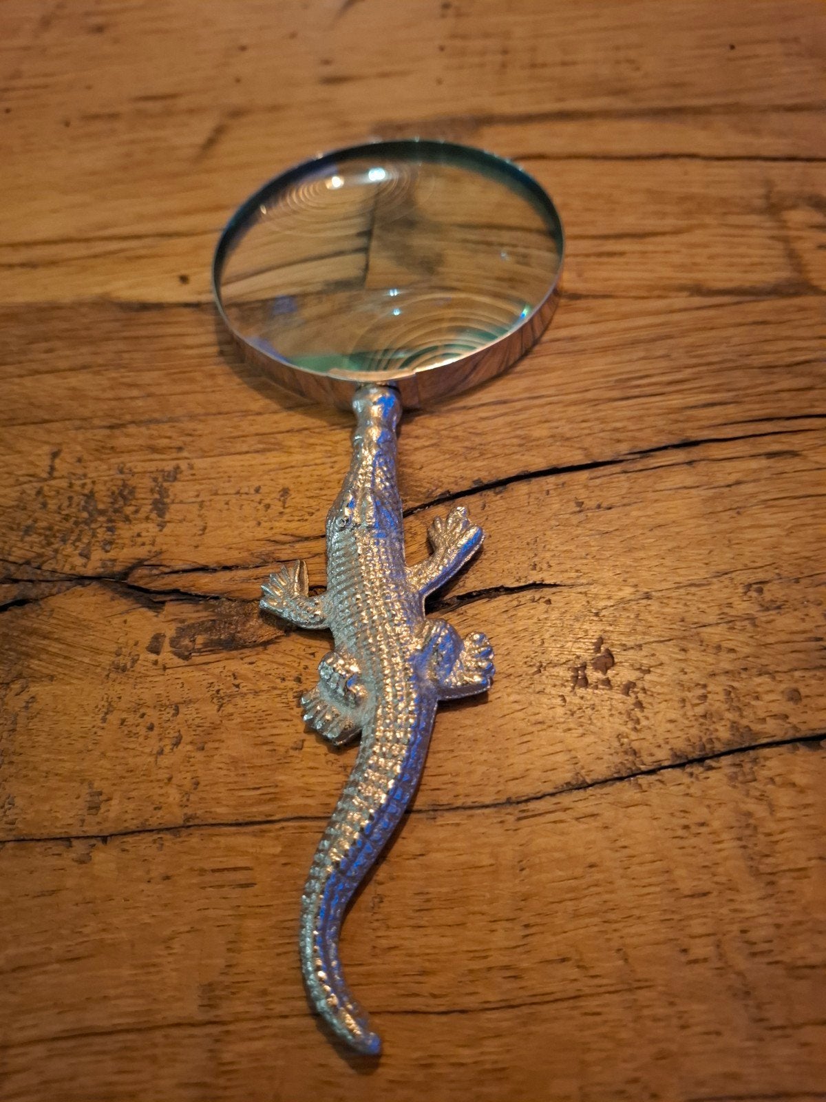 vergrootglas met krokodil handvat, Hobby en Vrije tijd, Vergrootglazen, Loepen en Loeplampen, Ophalen of Verzenden