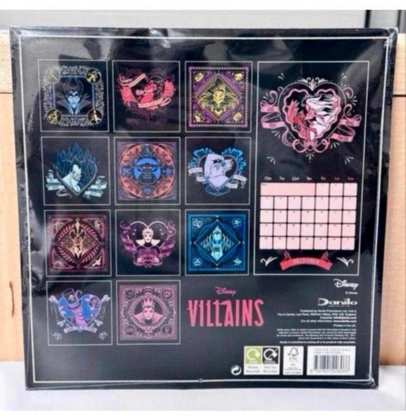 Disney Villains 2023 Calendar officiele kalender Lp formaat, Diversen, Nieuw, Ophalen of Verzenden, H, H
