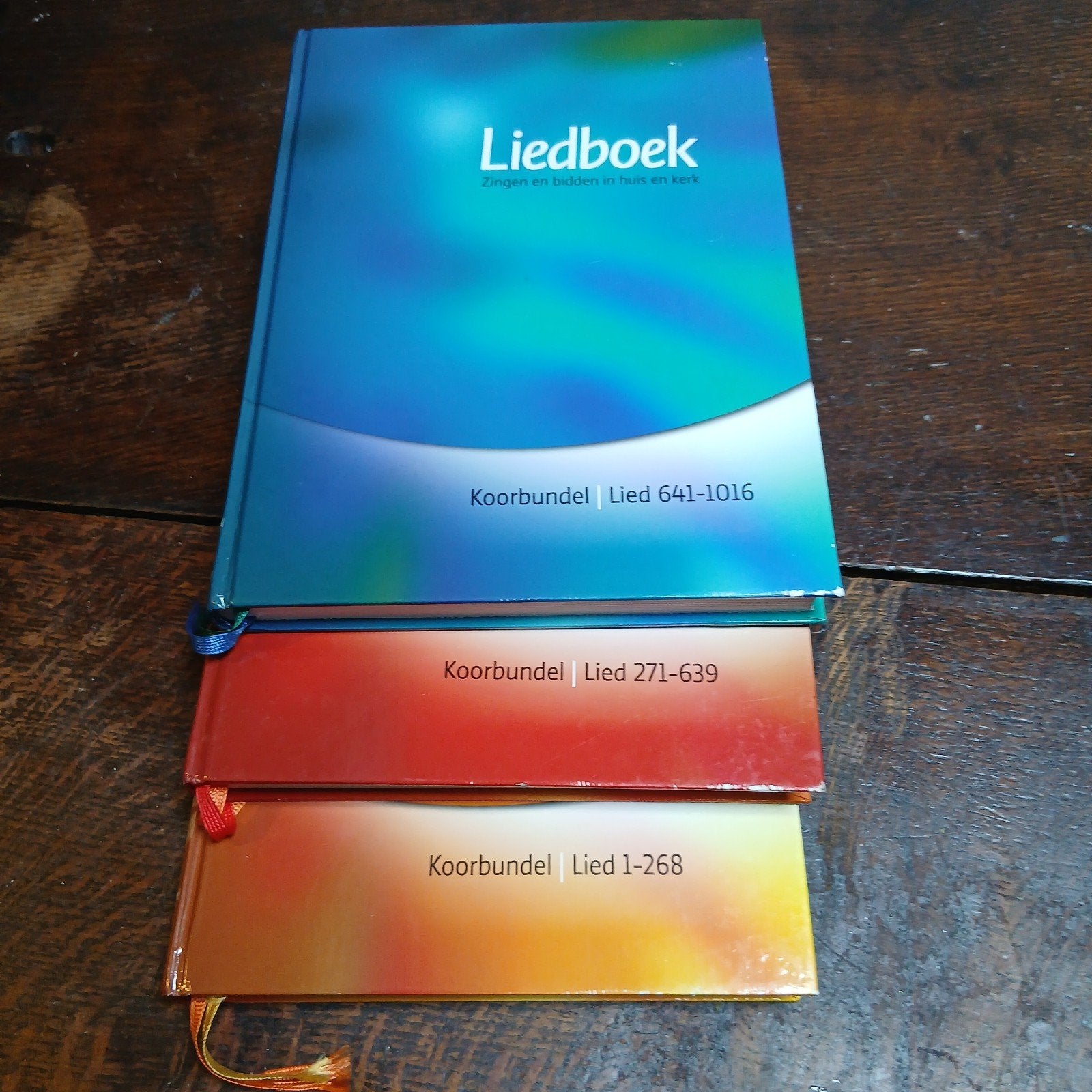 set 3 liedboeken lied 1-1016, Verzenden, Gebruikt, Overige soorten, Populair