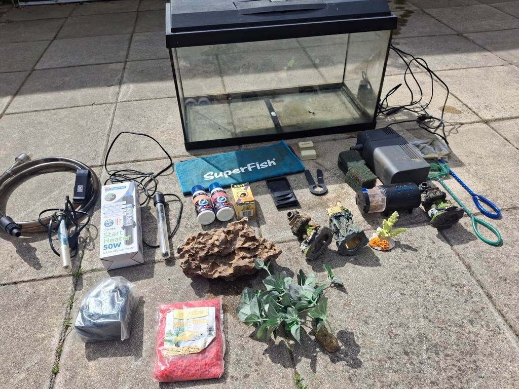 Startlklaar! Juwel Primio 60 Aquarium incl voerautomaat!!, Dieren en Toebehoren, Ophalen, Verwarming, Juwel, Gevuld zoetwateraquarium
