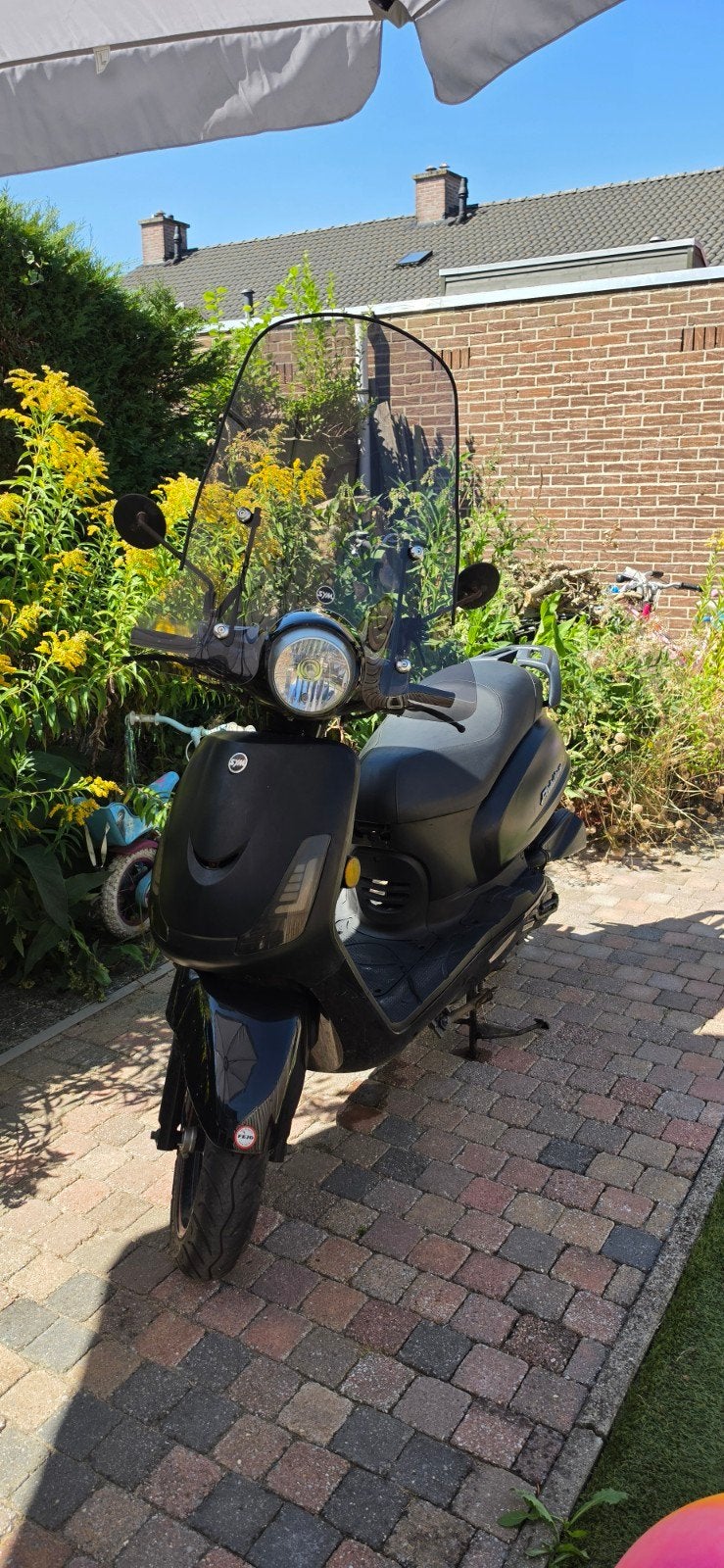 Sym Fiddle 2 50S - 2020 - Slechts 447 km - Mat Zwart, Ophalen, Benzine, Fiddle, Maximaal 25 km/u