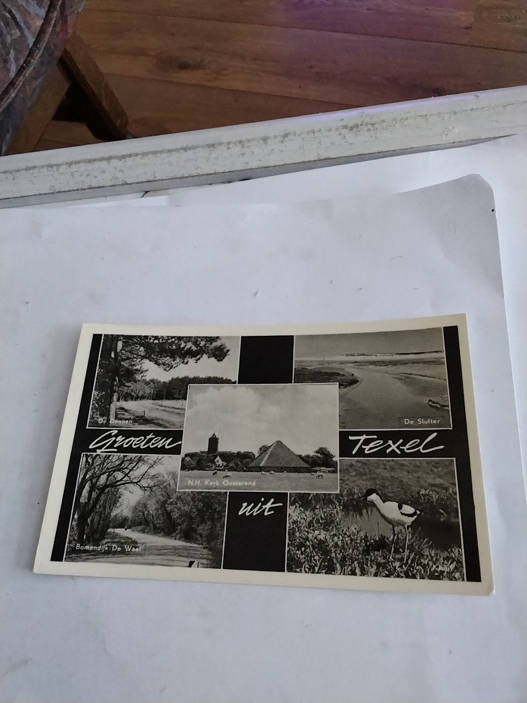 Oude Ansichtkaart Groeten uit Texel - Zwart-wit 1967, Ophalen of Verzenden, 1940 tot 1960, Ongelopen, Noord-Holland