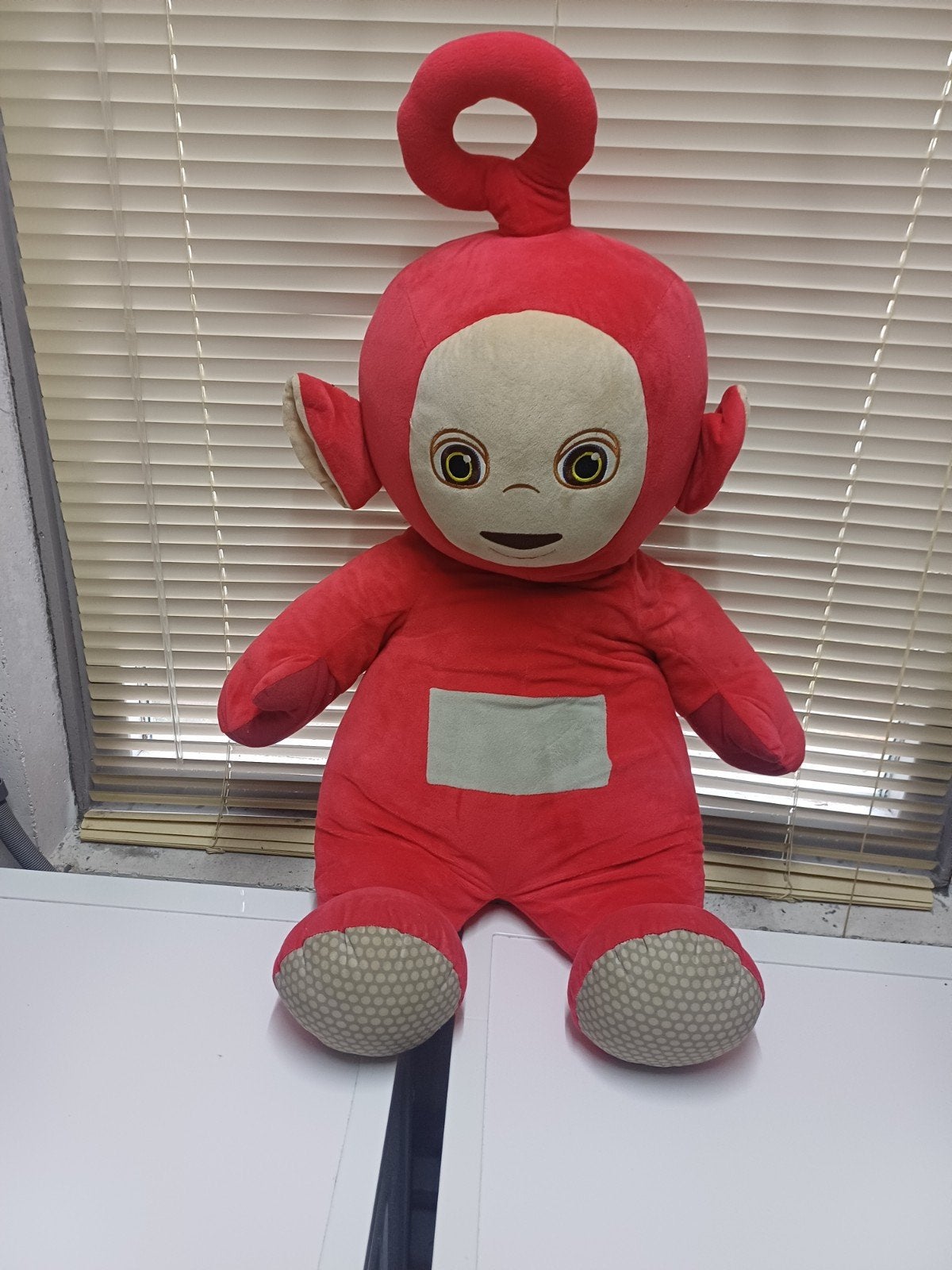 Grote Rode Teletubbie Knuffel - Po, Ophalen, Overige karakters, Overige typen, Zo goed als nieuw
