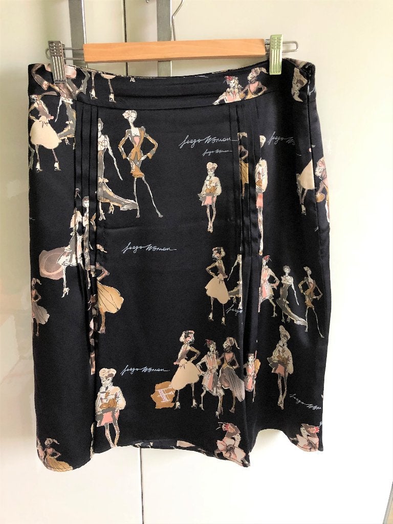 Leuke rok M 100% SILK, Ophalen of Verzenden, Zo goed als nieuw, Onder de knie