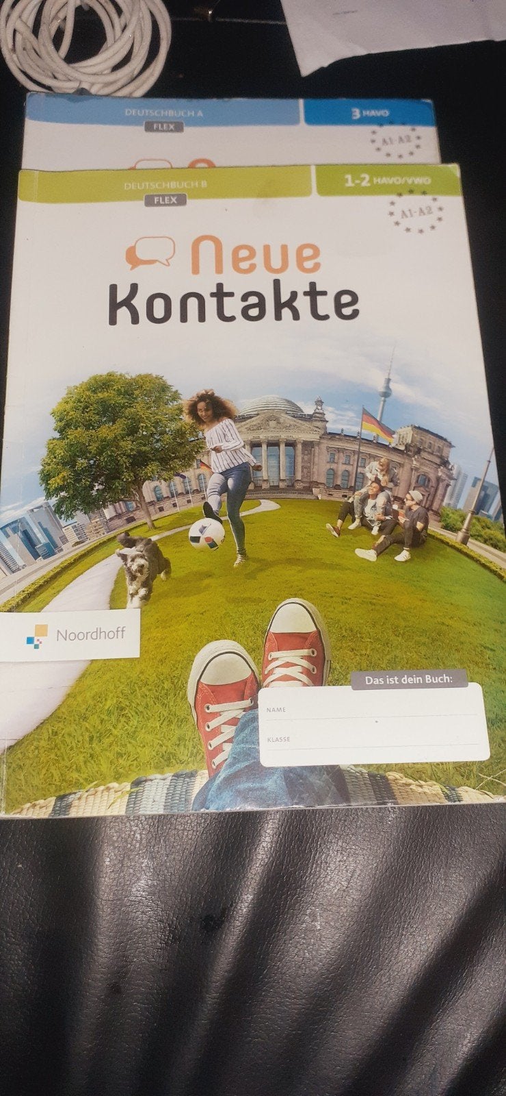 Duits boek Neue Kontakte Flex 1-2 HAVO/VWO, Ophalen of Verzenden, Zo goed als nieuw, HAVO, Duits