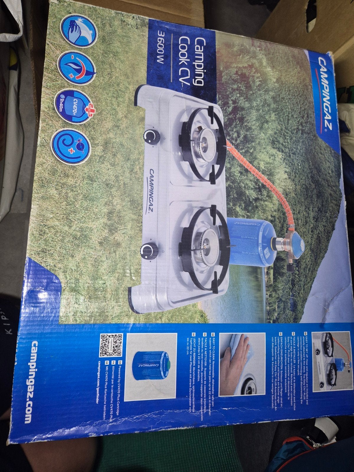 Campingaz Camping Cook CV- Fornuis 3600W volle gasvulling, Ophalen, Zo goed als nieuw