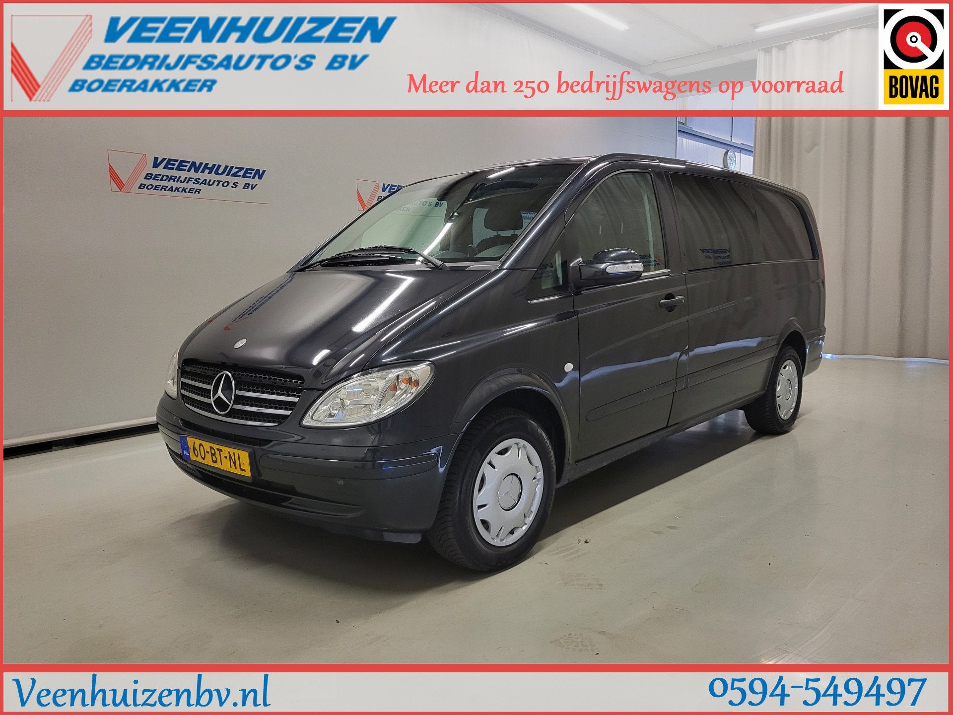 Mercedes-Benz Vito 115CDI L2/H1 Dubbele Cabine Marge Automaa, Auto's, Automaat, Achterwielaandrijving, Gebruikt, 4 cilinders