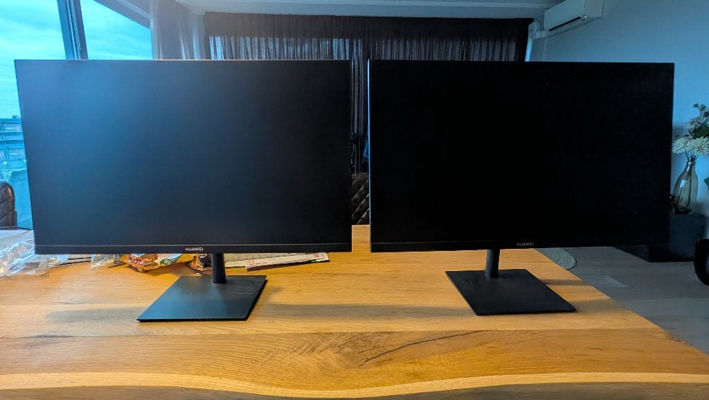 2x Huawei AD80HW, Computers en Software, Ophalen, Gebruikt, IPS, Full HD
