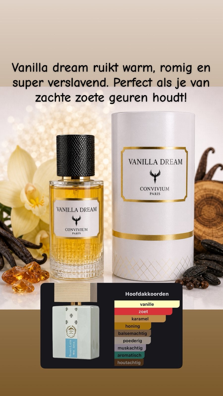Vanilla Dream-Bianco Latte, Ophalen of Verzenden, Nieuw