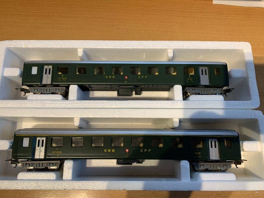 Lima  2 wagons  SBB - CFF, Gebruikt, Gelijkstroom, Wagon, Ophalen of Verzenden
