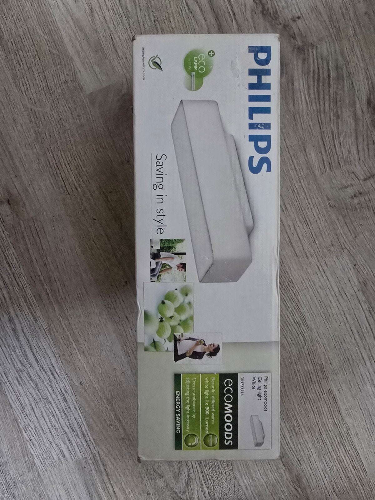 Philips Ecomoods Plafondlamp - Nieuw in verpakking, Huis en Inrichting, Ophalen of Verzenden, Nieuw, Kunststof, Modern, Energiezuinig