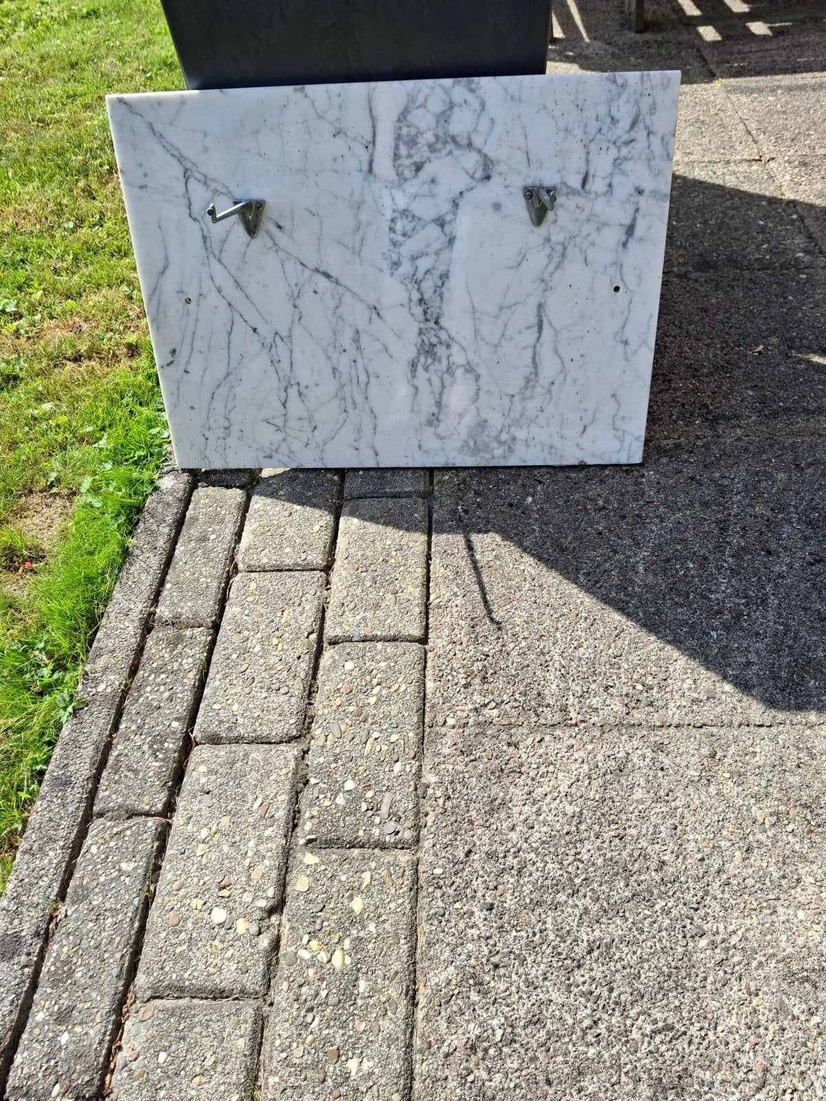 Marmer. Grijs. 56x40, Ophalen