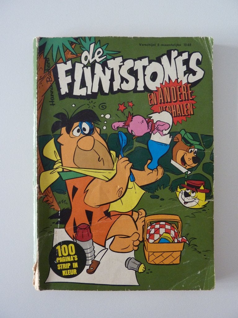 nostalgisch stripboek De Flintstones - 2-1972, Eén stripboek, Ophalen of Verzenden, Gelezen