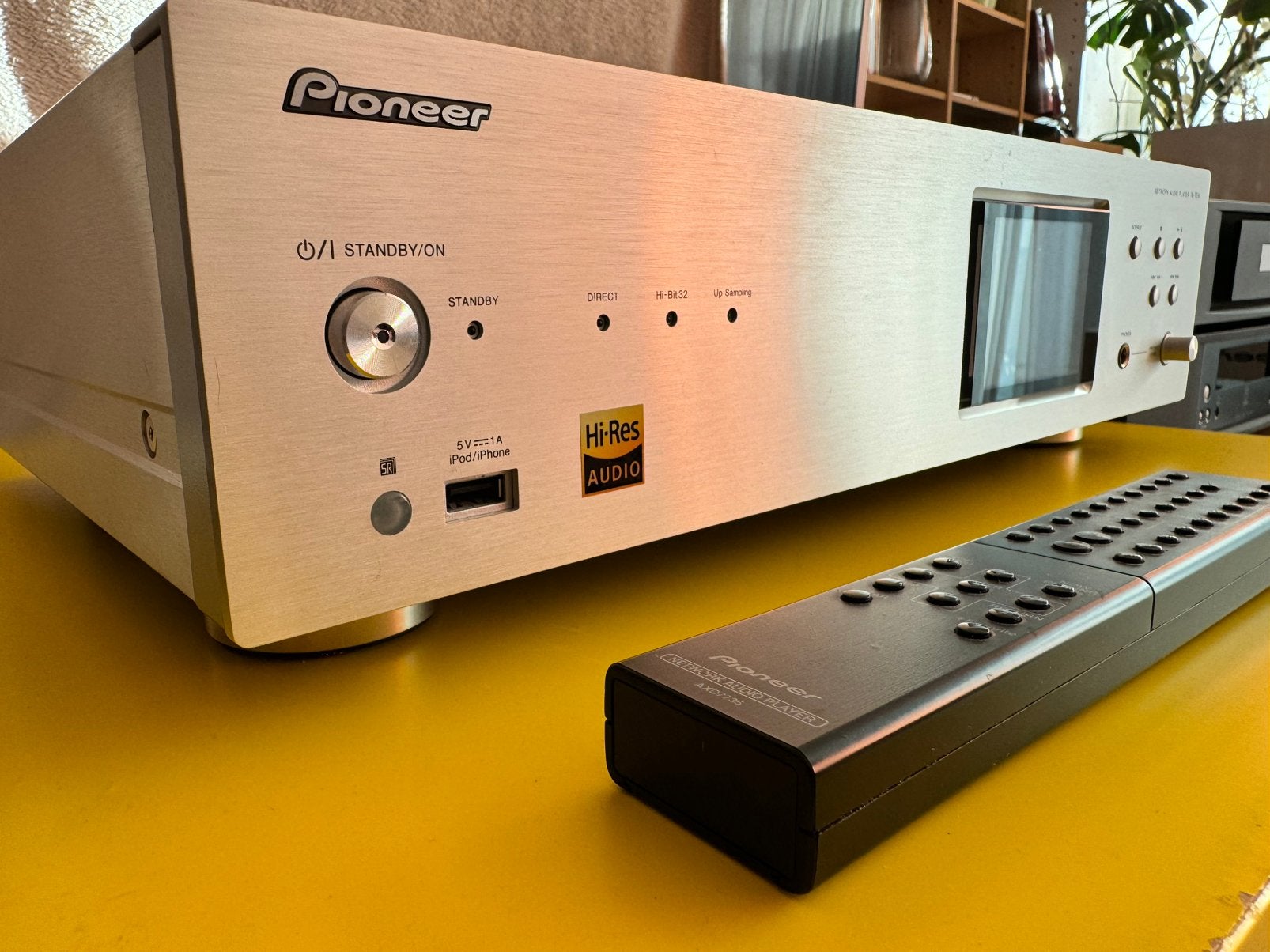 Pioneer N-70A DAC, hoofdtelefoon versterker Netwerk Streamer, Ophalen of Verzenden, Zo goed als nieuw, USB 2
