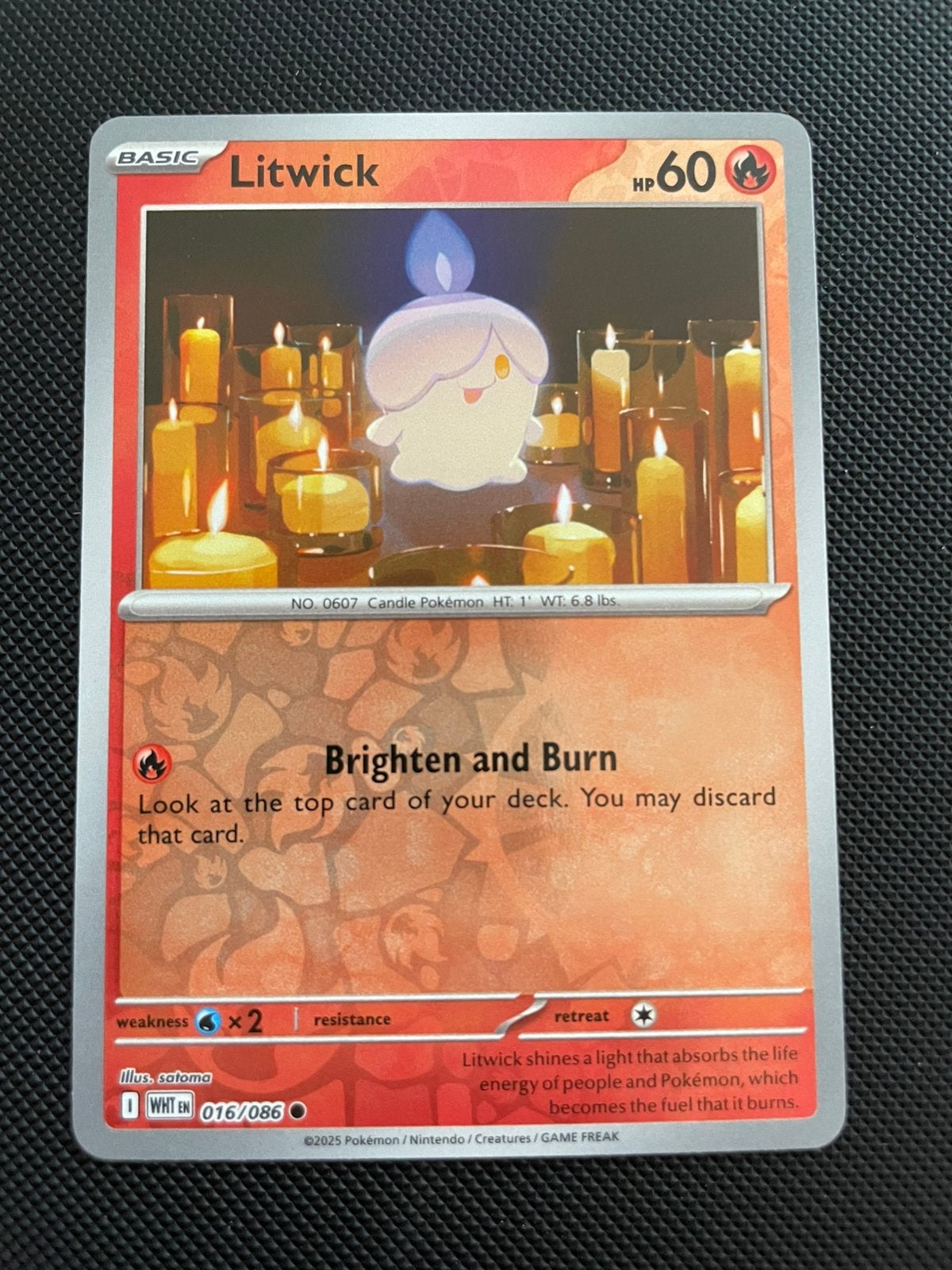 Litwick 016/086 Reverse Holo White Flare Packfresh, Verzenden, Zo goed als nieuw