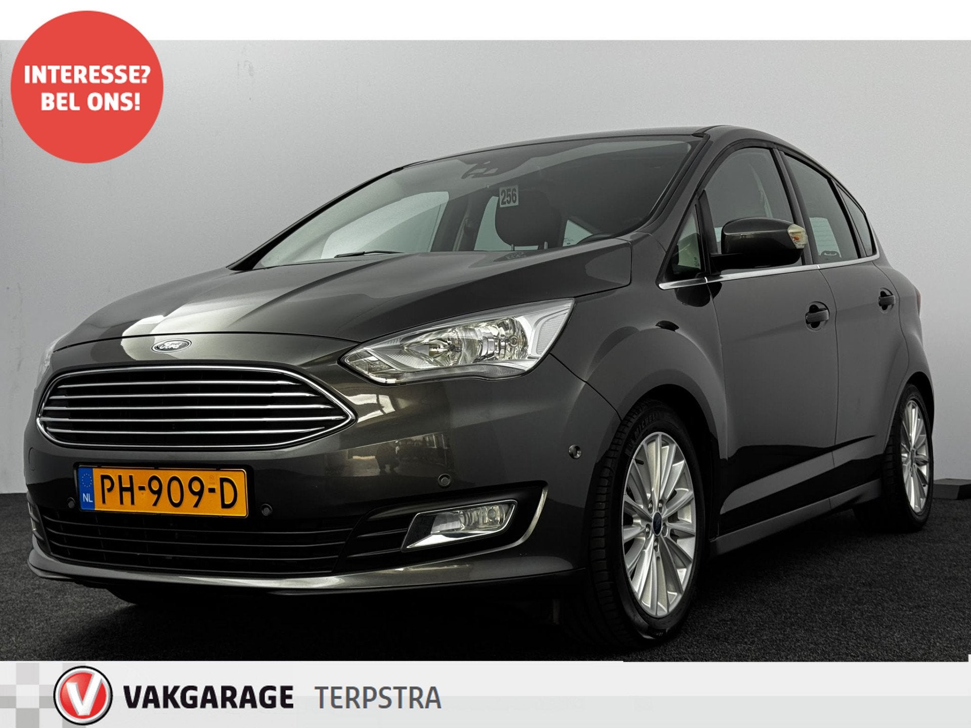 Ford C-MAX 1.0 Titanium /DEALER ONDERHOUDEN! /Trekhaak! /Voo, Auto's, Voorwielaandrijving, Stof, Gebruikt, Euro 6