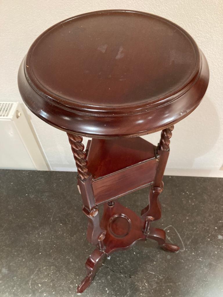 mahonie houten (planten) tafeltje, Antiek en Kunst, Ophalen