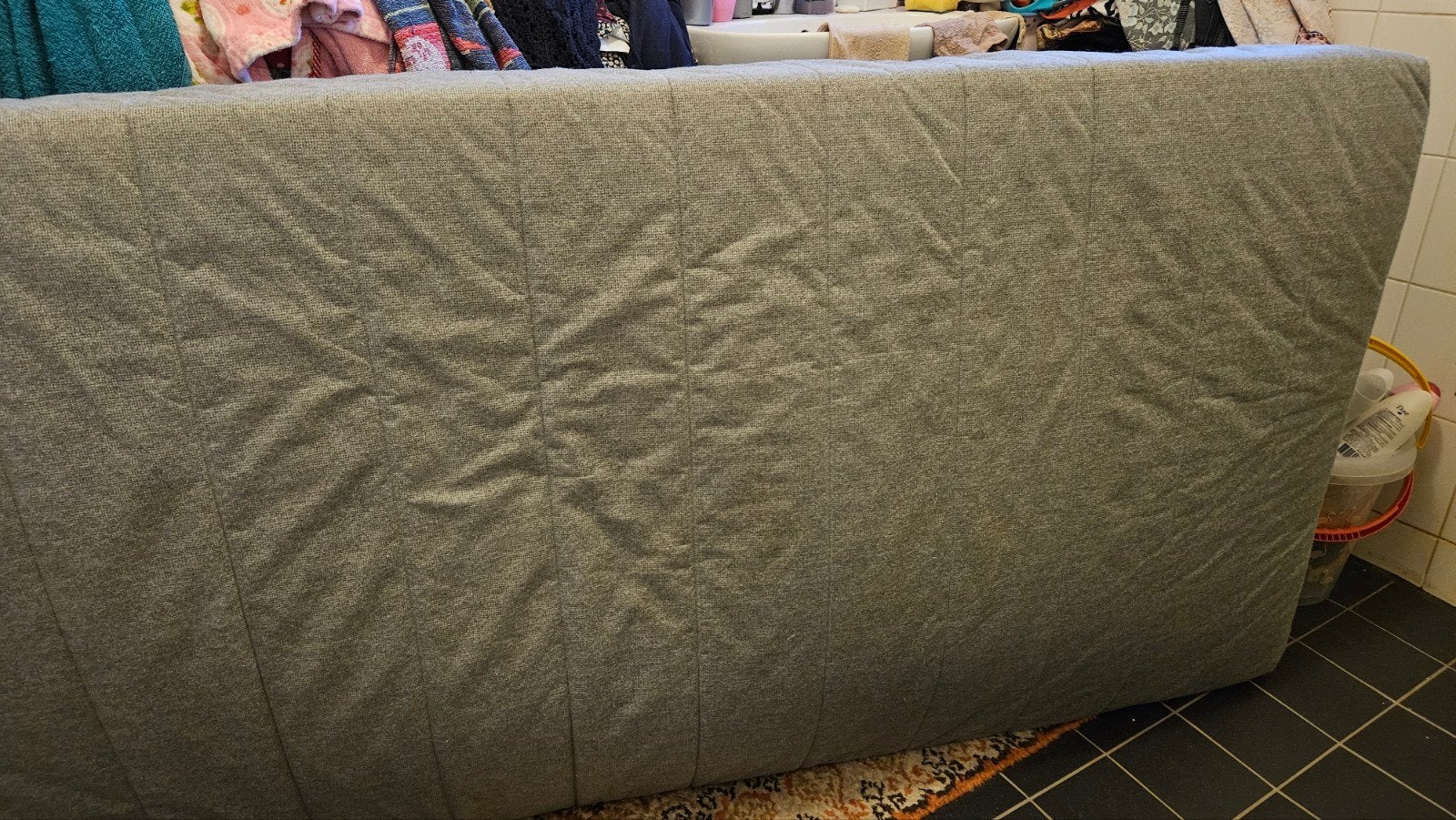 Ikea matras 200 x 90 cm met bladveren., Ophalen, Gebruikt, 90 cm, Eenpersoons