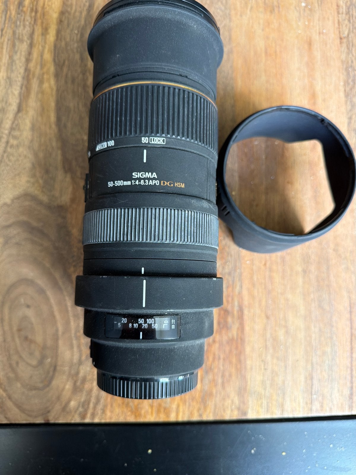 Sigma 50-500mm f/4.5-6.3 APO DG HSM Telelens, Gebruikt, Sigma, Autofocus, Overige vattingen