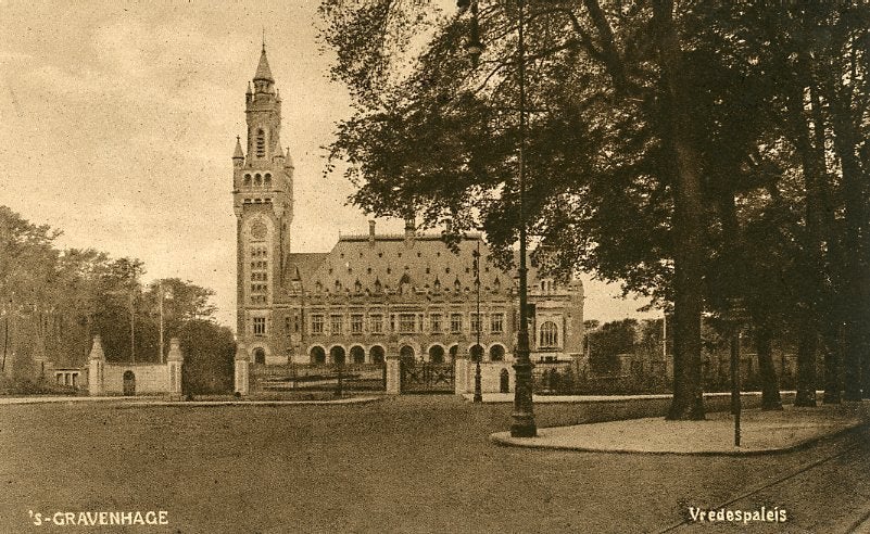 DEN HAAG – Vredespaleis 1924 (DR052), Verzenden, 1920 tot 1940, Gelopen, Zuid-Holland