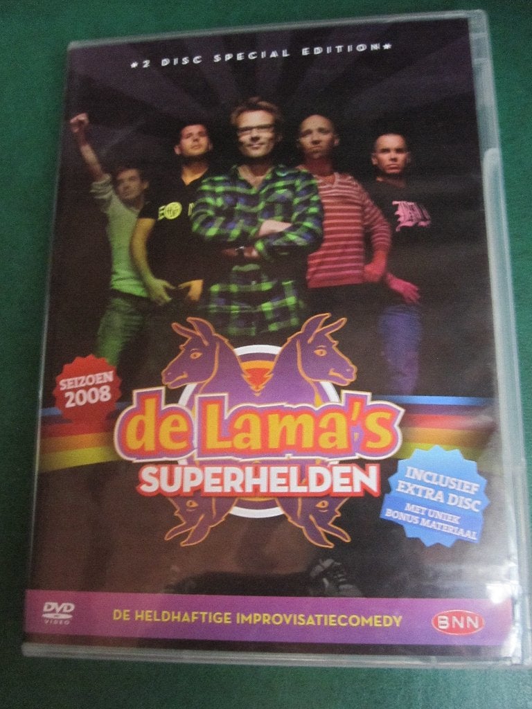 De lama's - Superhelden (2 disc), Stand-up of Theatershow, Alle leeftijden, De Lama's, Zo goed als nieuw