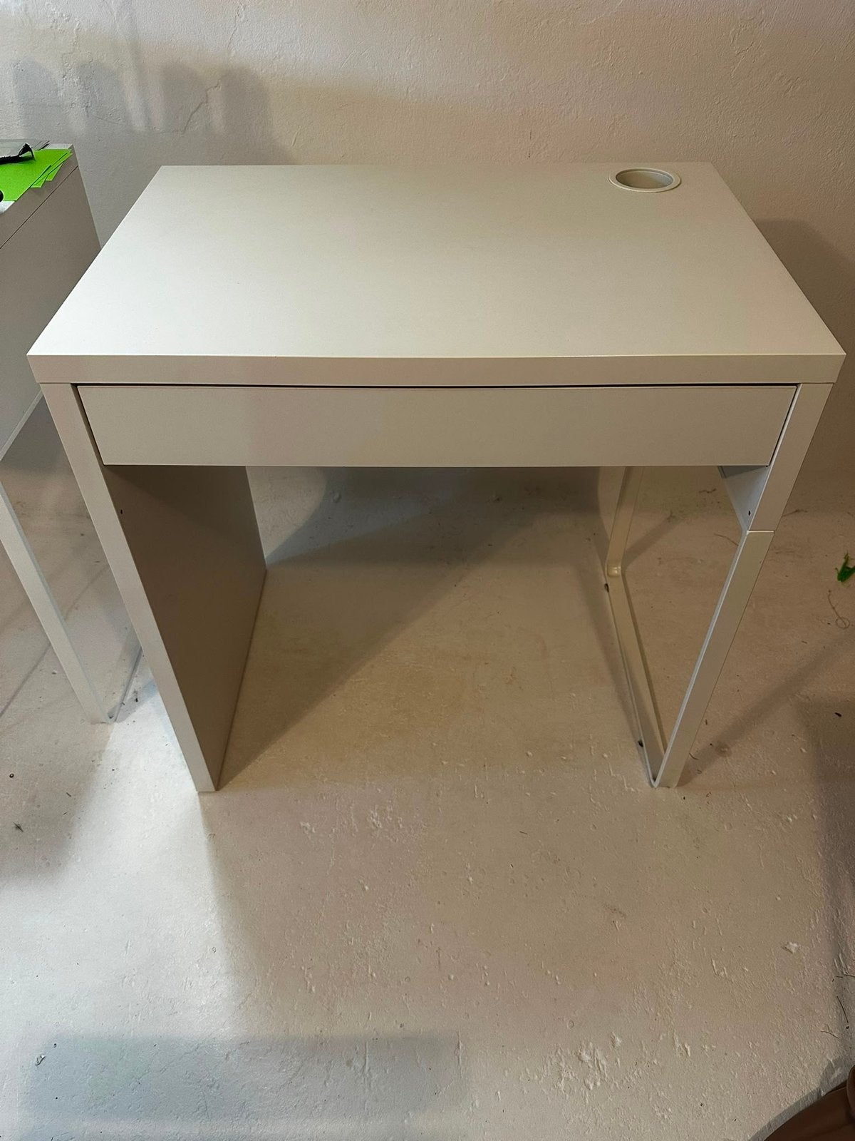 3x IKEA MICKE Bureau - Wit, 73x50 cm, Huis en Inrichting, Ophalen, Overige typen, Gebruikt, Met lades