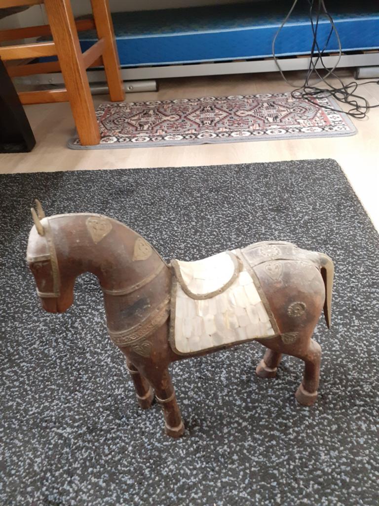 Houten paard, Antiek en Kunst, Ophalen