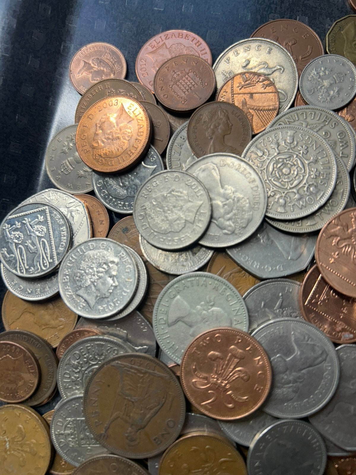 1,5 kg Engelse munten, Ophalen of Verzenden, 2 euro