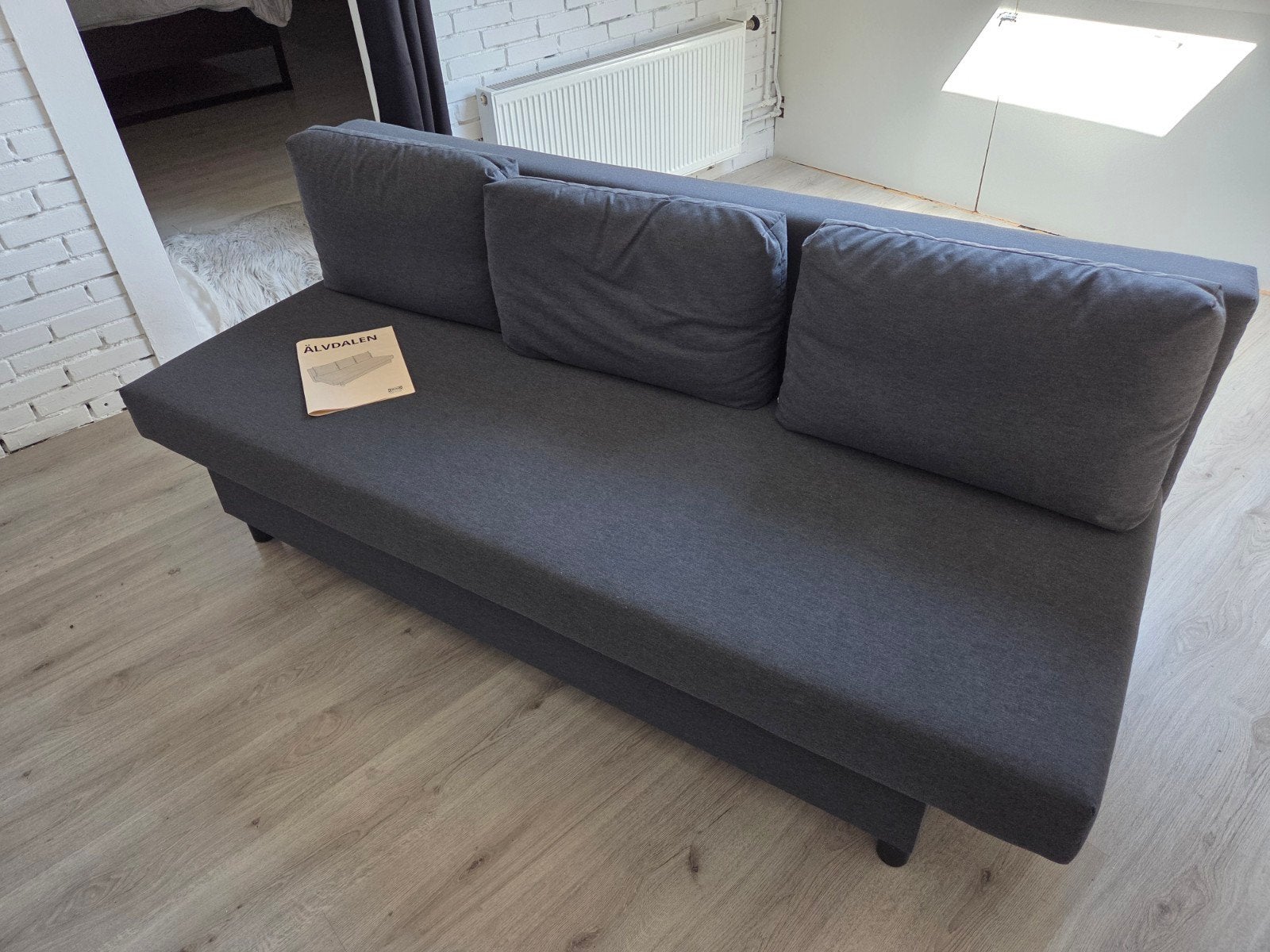 Ikea bank. Slaapbank., Ophalen, Zo goed als nieuw, Tweepersoons, Overige maten
