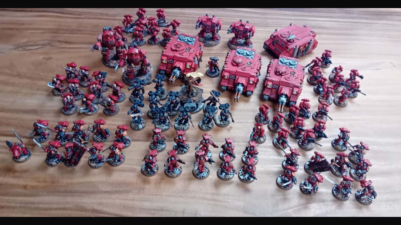 Warhammer horus heresy blood angels, Gebruikt, Figuurtje(s), Ophalen of Verzenden, Warhammer 40000
