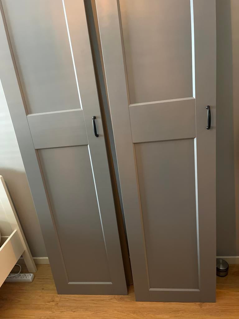 IKEA Grimo Pax kastdeuren (2 stuks), 200 cm of meer, Zo goed als nieuw, Minder dan 25 cm, Overige houtsoorten