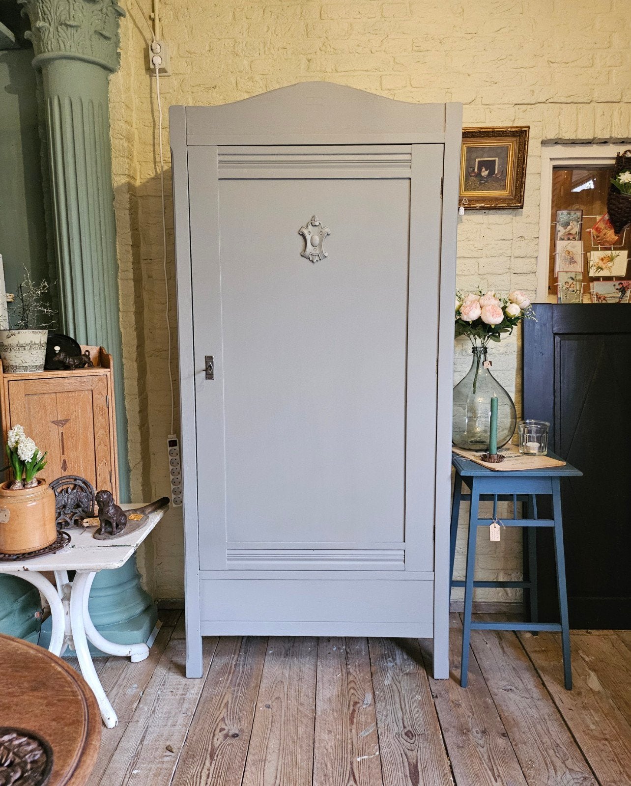 Brocante linnenkast, Ophalen of Verzenden, Gebruikt, Laminaat