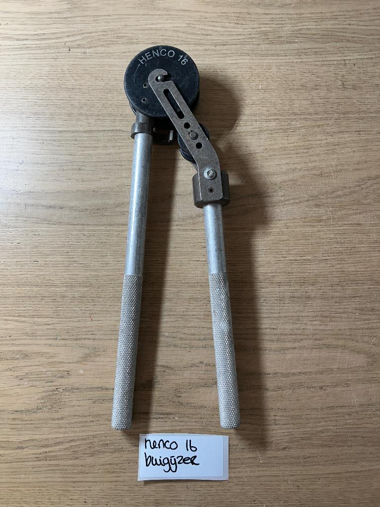 Henco 16 Buigijzer Buigtang, Ophalen of Verzenden, Gebruikt