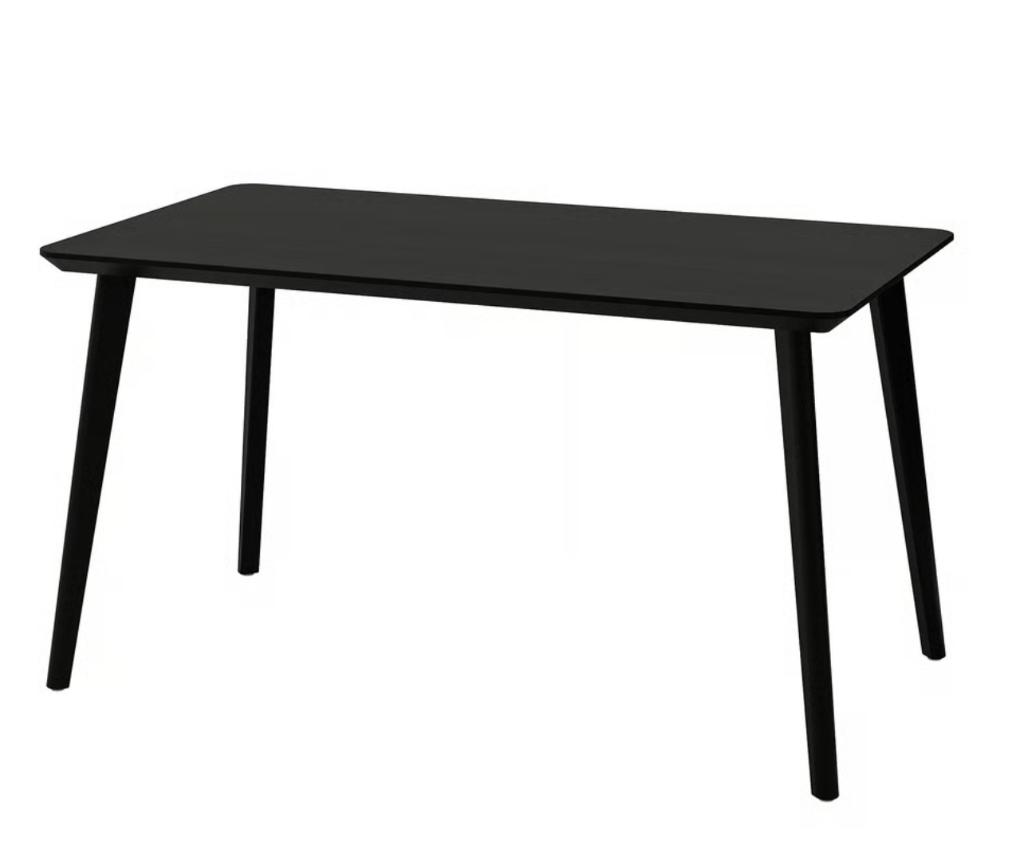 Lisabo tafel zwart (Ikea), Ophalen, 100 tot 150 cm, 50 tot 100 cm, Zo goed als nieuw