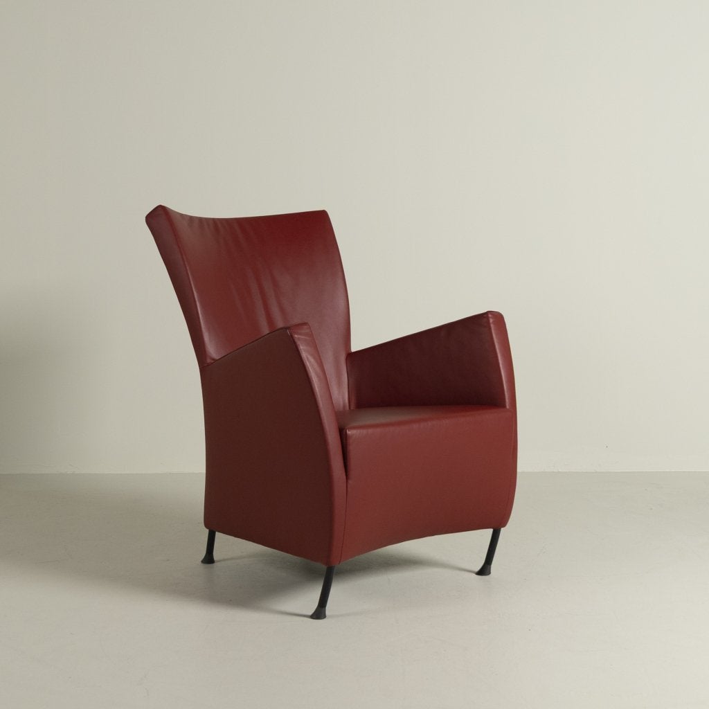 Montis Windy Fauteuil Rood Leer, Niet ingevuld, Zo goed als nieuw, Niet ingevuld, Niet ingevuld