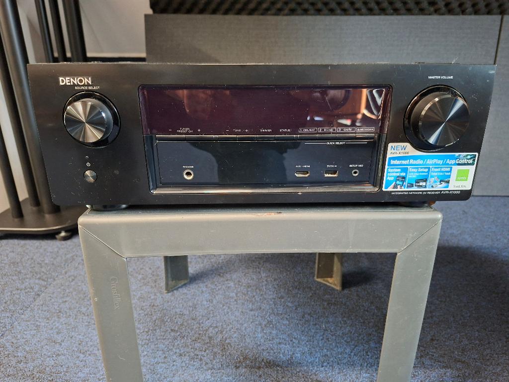 Denon AVR-X1000 Receiver, Ophalen of Verzenden, Zo goed als nieuw, 120 watt of meer, Overige merken