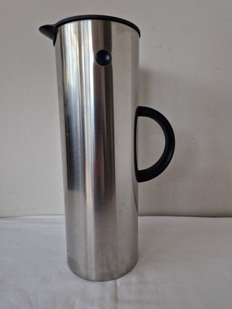 Rvs stelton thermoskan - isoleerkan - em77 - 1 liter., Overige typen, Ophalen of Verzenden, Zo goed als nieuw