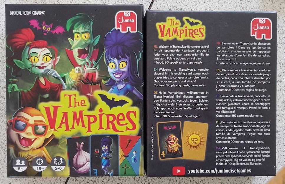 The Vampires Kaartspel - Jumbo (2-6 spelers), Een of twee spelers, Ophalen of Verzenden, Zo goed als nieuw, Jumbo