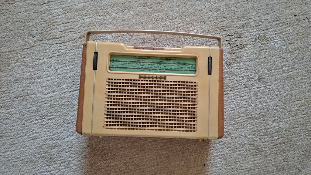 Vintage Philips Transistorradio - enigzins, Ophalen