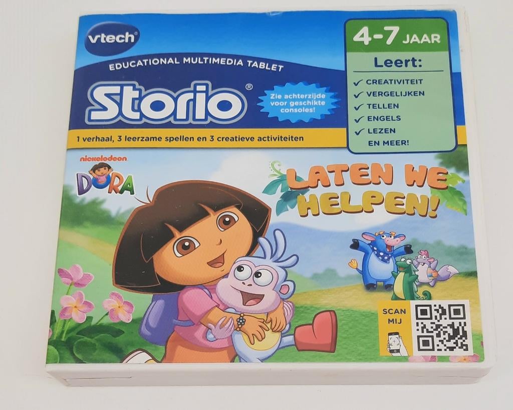 VTech Storio Dora Laten we helpen!, Kinderen en Baby's, Speelgoed | Vtech, Ophalen of Verzenden, Gebruikt, 6 jaar of ouder