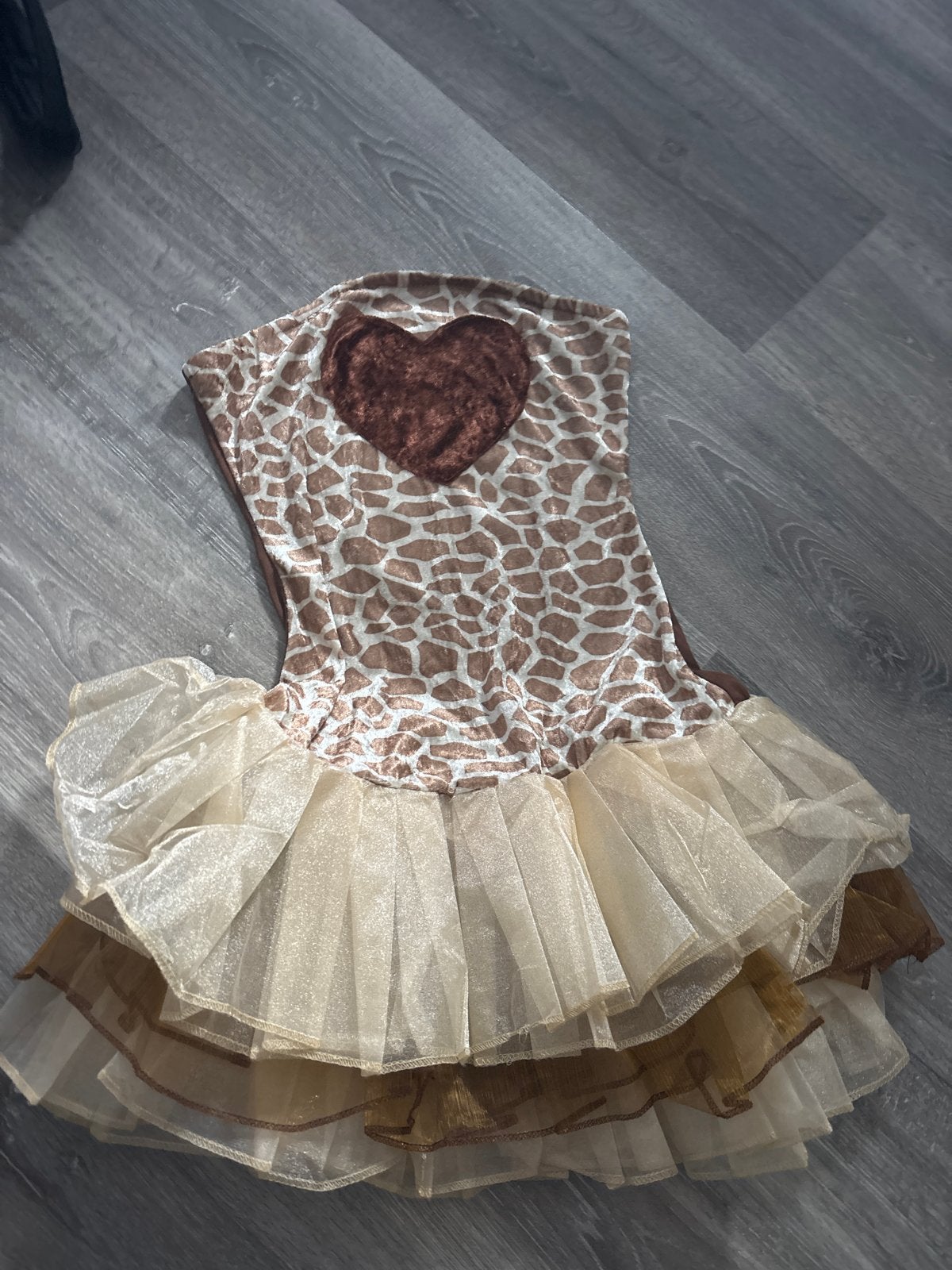 Carnavalskostuum Giraffe - Maat XS - Zo goed als nieuw, Kleding | Dames, Carnaval, Ophalen of Verzenden, Zo goed als nieuw, Kleding