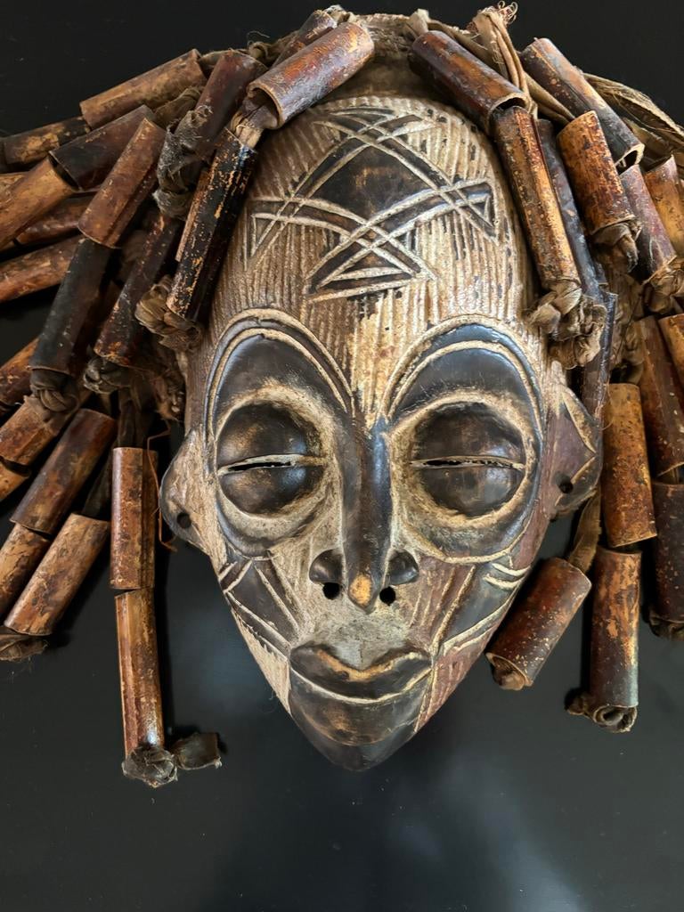 Afrikaans Houten Masker, Antiek en Kunst, Kunst | Niet-Westerse kunst, Ophalen of Verzenden